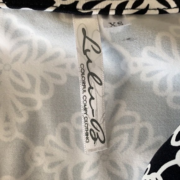 LULU’S Sleeveless Patterned Tile Print Dress Navy Blue White Size XSMALL - Picture 6 of 10